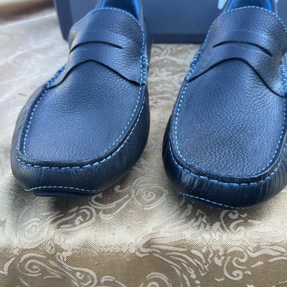 Donald J. Pliner loafers Men's size 13 Varran leather Loafers black slip on - Picture 9 of 10